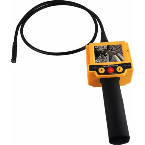 Industrial 2.4 inch TFT LCD Video Borescope Car Pipe Inspection 10mm Camera Endoscope 180 degree Rotation Snakescope 2 LED