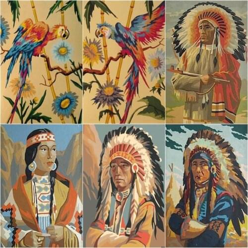 GATYZTORY Pictures By Number Animal Bird Kits Home Decor Painting By Number Original Figure Drawing On Canvas Handpainted Art Gi