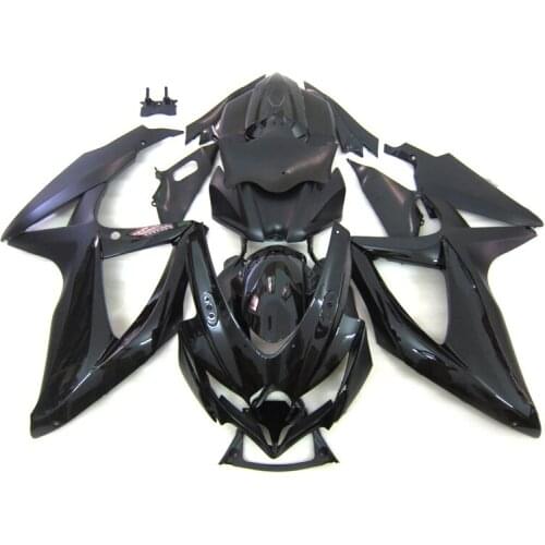 100% Fit Injection Fairing kit for SUZUKI GSXR 600 750 2008 2009 2010 Shiny Black Fairings GSXR600 GSXR750 k8 k9 k10 PL427
