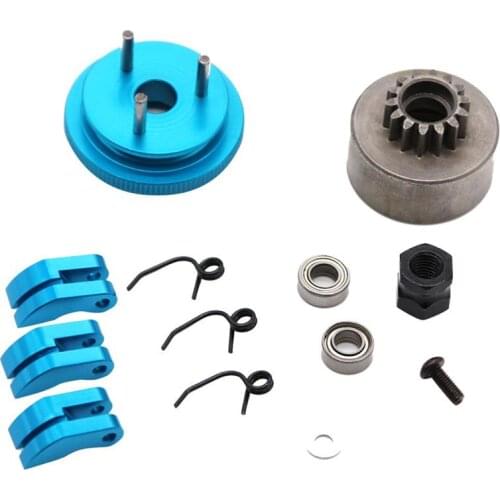 Clutch Flywheel Set For Rc Hobby Model 1:8 Scale Car VRX Kyosho Bsd 14T Teeth Tooth Hopup Parts N10239 Universal Accessories
