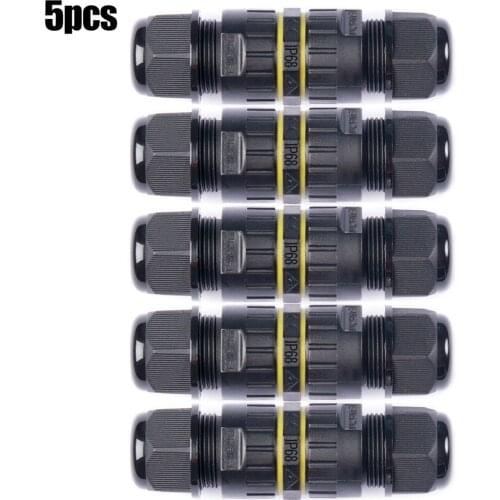 M16 3Pin Waterproof Junction Box IP68 Cable Gland Connector Electric Inline Wire Connector Outdoor Plug Socket Terminal Block