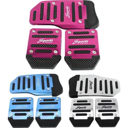New Universal Aluminum Manual Transmission Car Non-slip Pedal Manual Car Brake Clutch Accelerator Alloy Antiskid Foot Treadle