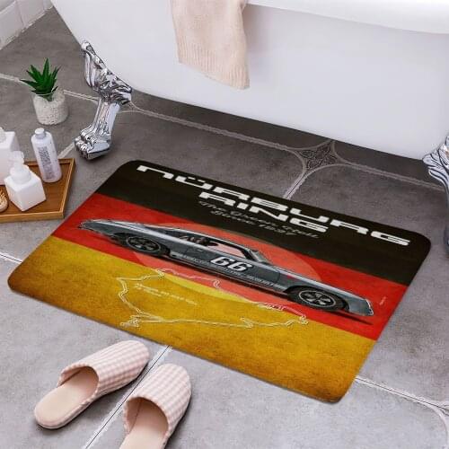Nurburgring 356 Vintage Carpet Areas Rug Non-slip Floor Mat Rug 3D Printing Living Room Bedroom Door Mat Home Decoration