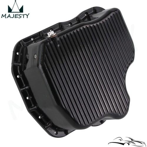 Fit for 2001-2010 6.6L LB7 LLY LBZ LMM Duramax Black/Silver High Capacity Cast Aluminum Oil Pan