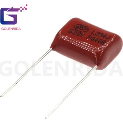 10PCS 630V334J 0.33UF Pitch 15MM 630V 334 330NF CBB Polypropylene film capacitor