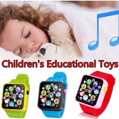 6 Color Toddler Childrens Plastic Digital Watch Simulation Smart Watch Educational Toy Touch Screen Smart Toys Gifts