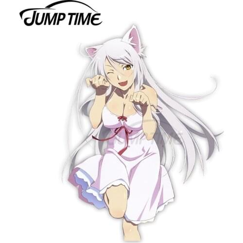 Jump Time Black Hanekawa 9.8 Anime Sexy Girl Vinyl Decal Waifu Car sticker