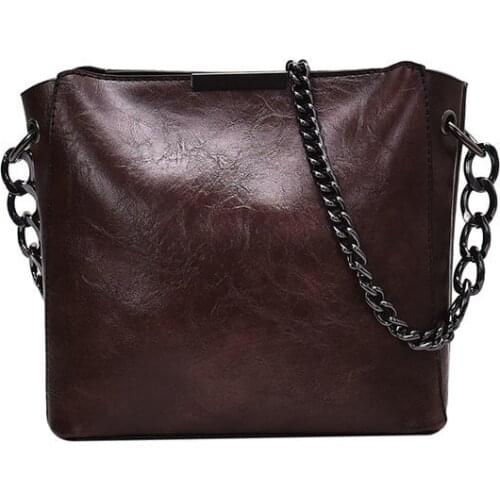 Vintage Style Shoulder Bag for Women Fashion Handbag PU Leather Female Top-Handle Crossbody Bags Purse