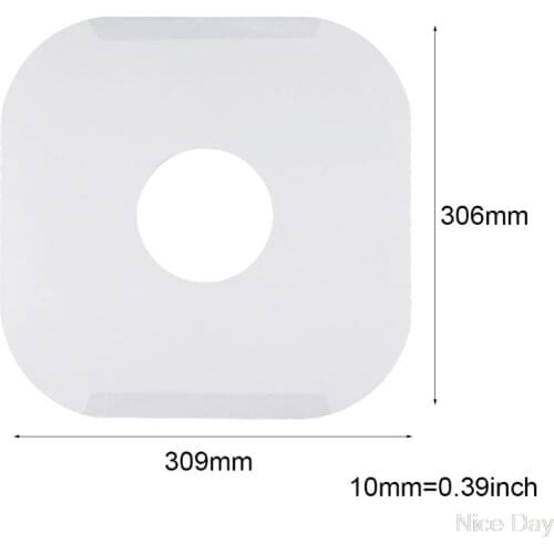10PCS Anti-static White Kraft Paper Record Inner Bag Sleeves Protectors For 12 Inches Vinyl Record With Hole and Rounded Corners