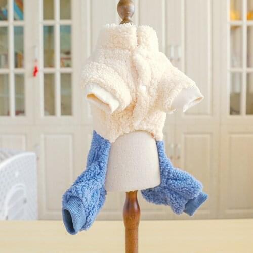 Winter Dog Clothes Birthday Pet Clothing Jumpsuit Warm Dog Coat Jacket Romper Cartoon Puppy Costume Small Dog Apparel Dropship