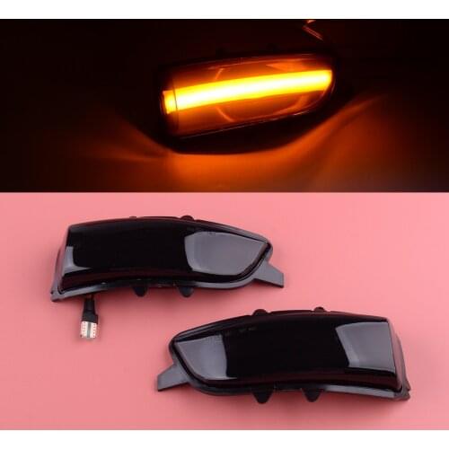 1 Pair Front Side Mirror Dynamic Turn Signal Light Lamp LED Car Plastic fit for Volvo S80 2007 2008 2009 2010 2011 2012 2013