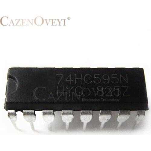 10pcs/lot SN74HC595N SN74HC595 74HC595N 74HC595 DIP-16 new original In Stock