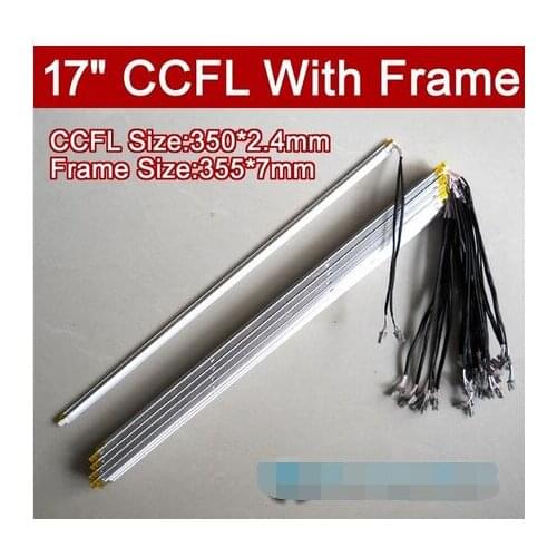20PCS 17'' inch dual lamps CCFL with frame,LCD monitor lamp backlight with housing,CCFL with cover,CCFL:350MM,FRAME:355mmx7mm