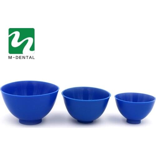 3 PCS Dental Rubber Mixing Bowl Plastic Lab Silicon Bowl For Oral Hygiene Tool