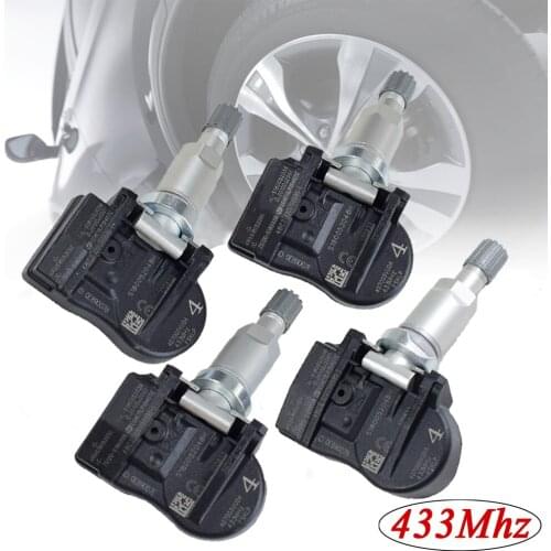 4Pcs 40700-3VU0A 407003VU0A New TPMS Sensor Tire Pressure Monitor System Sensor 433Mhz For Vauxhall Nissan Rogue Tiida Renault
