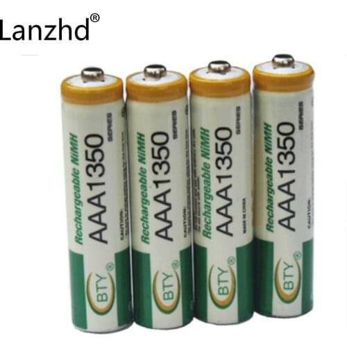 4pcs AAA 350mAh Free shipping High Quanlity 1.2V 350mAh AAA Battery Ni-MH Rechargeable Battery 1.2V Battery