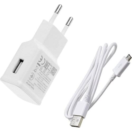 5V 2A EU/US Plug Wall Charger for Galaxy A10 M10 A7 2018 A6 + J6 J4 J3 J7 Neo 2017 ZTE blade V7 Lite V8 & Micro USB Data Cable