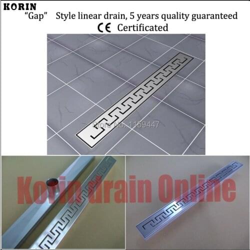 900mm "Zipper" Style Stainless Steel 304 Linear Shower Drain, Vertical Drain, Floor Waste, Long floor drain, Shower channel