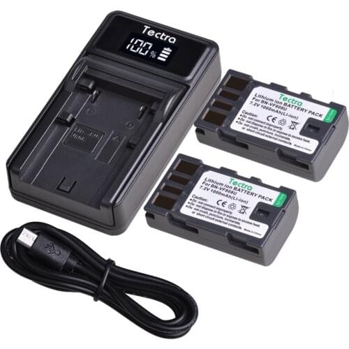 BN-VF808U BN-VF808 BNVF808 Camera Battery + LED USB Fast Charger for JVC GZ-HD7 GZ-MG575 GZ-MG555 GR-D750 GR-D760 Camera