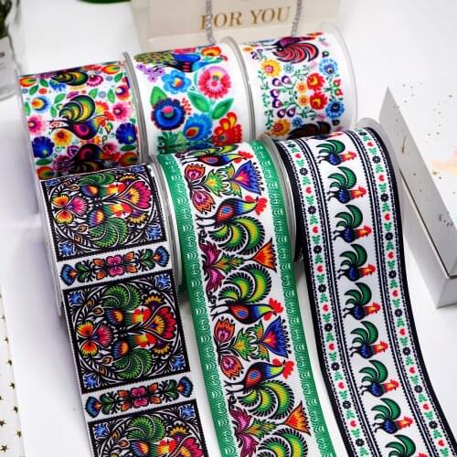 DIY Cartoon Mexican Style Printed Grosgrain Ribbon For Craft Supplies Sewing Accessories 5 Yards. 30039