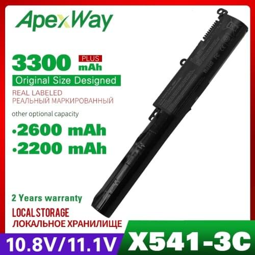 Apexway A31LP4Q A31N1601 Laptop Battery for Asus A541UA X541NC3450 A541UV X541S F541NA X541SA F541SA F541UA F541UV P541NA R541UA