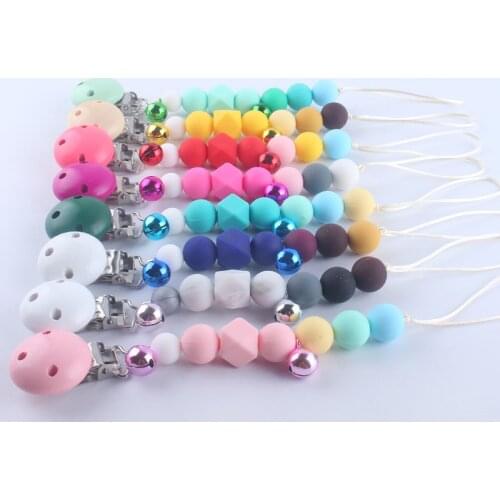 Hot New Baby Care Universal Holder Leash For Pacifiers Kids Nipples Clip Chain Infant Child Soother Beaded Chains Teethers