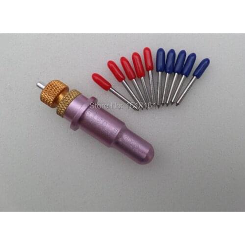 1pc Roland Blade Holder + 5pcs 45 + 5pcs 60 Degree Roland Redsail Rabbit Blades Vinyl Cutter Plotter