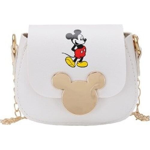 Disney Minne Childrens cute fashion shoulder bag girl mini messenger bag coin purse princess Mickey mouse small round bag