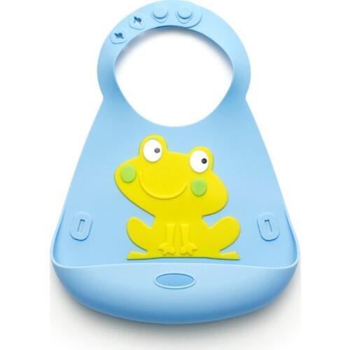 Food Grade Baby Bibs Waterproof Silicone Kids Apron Rice Pocket Print Feed Bag Breathable Eating bibs Rice Pocket