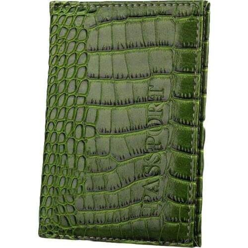 40PCS / LOT Alligator Pattern Travel Organizer Passport Holder PU Leather Cover Passport Case