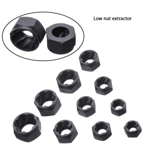 10 pieces of broken nut bolt extractor hex drive fastener remover stud set broken bolt removal kit motorcycle car repair