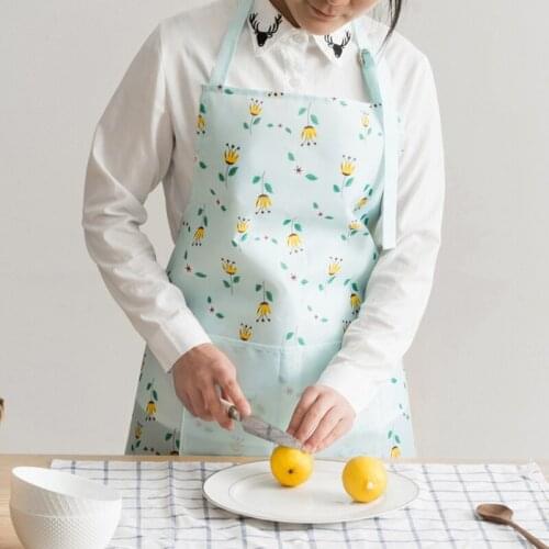 Apron Waterproof Oxford Cloth Bib with Pockets Chef Waiter Kitchen Cook New Tool Kitchen Apron