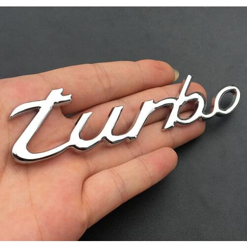 Chrome Metal Turbo T Car Auto Trunk Rear Tailgate Emblems Badge Decal Sticker S