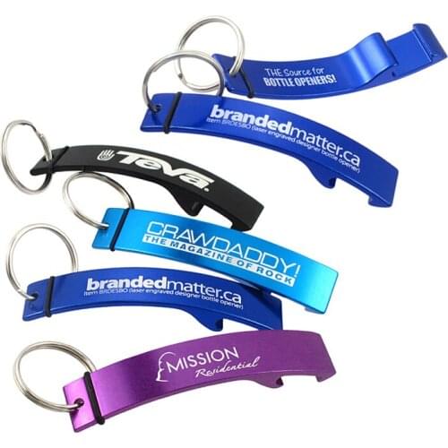 Custom Personalized Logo Metal Keychain Bottle Opener Corporate Gift Promotional Key Ring Beer Bottle Openers Wholesale 100pcs