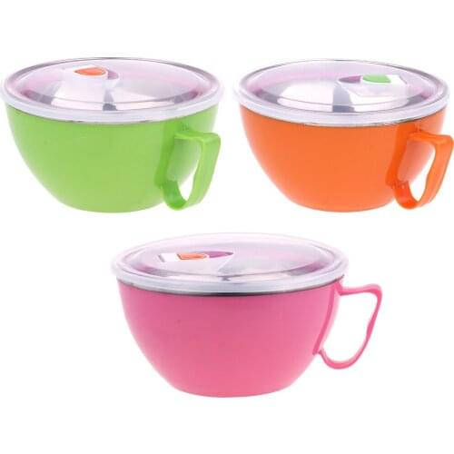 900ml Insulated Lunch Box Thermal Insulated Food Bowl Container Camping BBQ