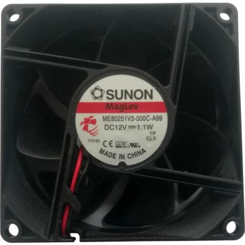 ME80251V3-000C-A99 8025 12V 1.1W 2-wire cooling fan 6 Month Warranty