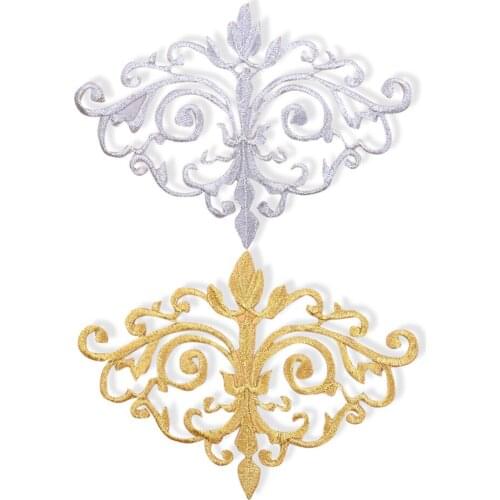 Fashion Patch Cheongsam Embroidery Applique Clothes Iron on Patches for Clothing DIY Dress Stickers Apparel Sewing Women Clothes