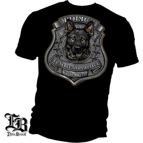 New Police - PD- SERVE AND PROTECT K9 T-SHIRT 2018 Fashion Solid Color Men T Shirt Sleeveless Tee Shirts