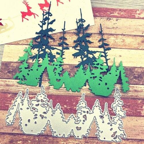 2020 New Christmas tree cutting die stencil Scrapbooking stamp cards Crafts Die Cuts For DIY Embossing Art metal knife mould