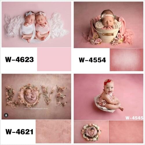 Pink Solid Texture Photography Backdrop Abstract Pure Color Newborns Baby Shower Birthday Photo Background Studio Portraits Prop