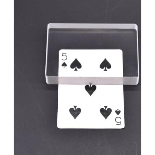 Omni Deck Glass Card Deck Ice Bound Magic Tricks Close Up Magia Sign Card to Clear Block Magie Mentalism Illusion Gimmick Props