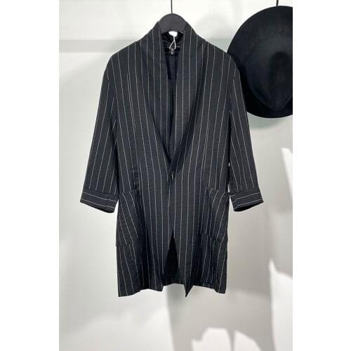 Owen seak Men Casual Shirt Gothic Mens Clothing Hip Hop Tops Tees Autumn Oversized High Streetwear Long Sleeves Black Shirt