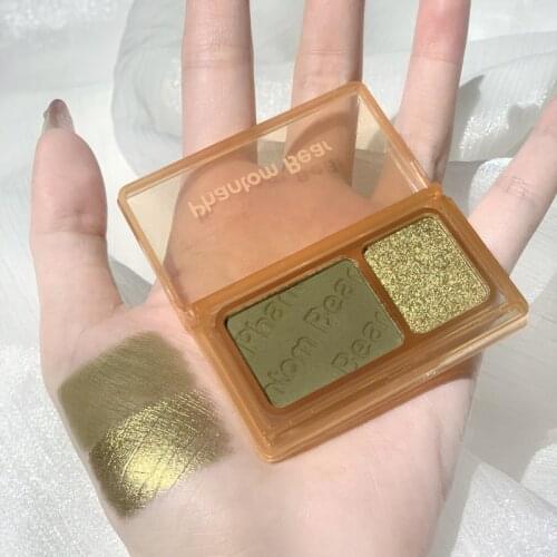 Colored Eyeshadow Palette Tiny Portable Shiny Glitter Matte Tint Long Wearing Eye Pigments Beautyt Makeup Korean Cosmetics TSLM