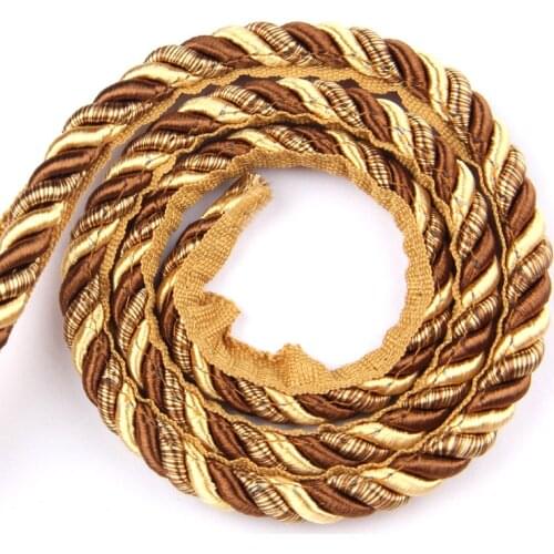 10M Twisted Lip Cord Trim Basic Sewing Luxury Multicolor Handmade Crafts DIY Crafts Rope Decoration Edge Piping Embellishments