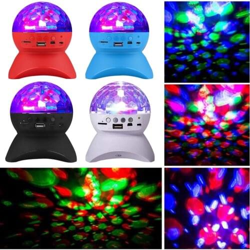 Led Disco Light Wireless Speaker Rechargeable Bluetooth LED Light Controller Crystal Effect Magic Ball Light DJ Club Disco Party