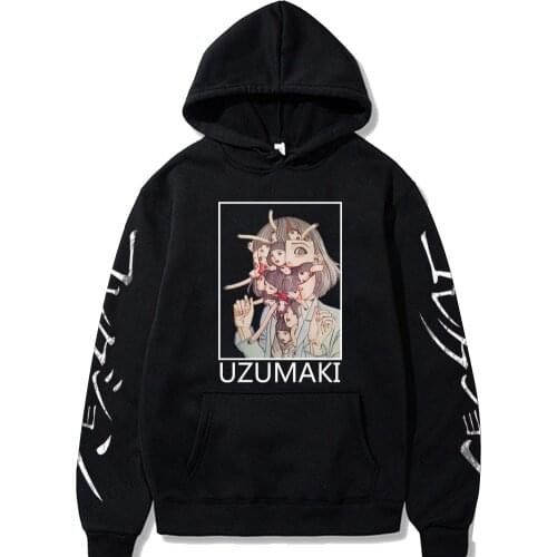 Harajuku Horror Uzumaaki The Junji Ito Collection Anime Hoody Sweatshirt Women Men Long Sleeve Clothing Itself Oversize Pullover
