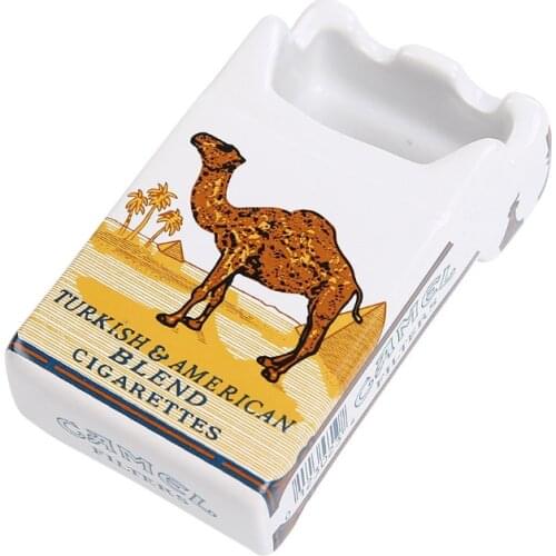 Unique Design Ceramic Ashtray Personality Tobacco Cigarette Case Ashtray Bedroom Living Room Ashtray