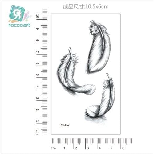 Waterproof Temporary Tattoo Stickers Body Art Women Tattoos Feathers Fake Tattoo Arrows Taty Sexy Tatouage Temporaire Tatuajes