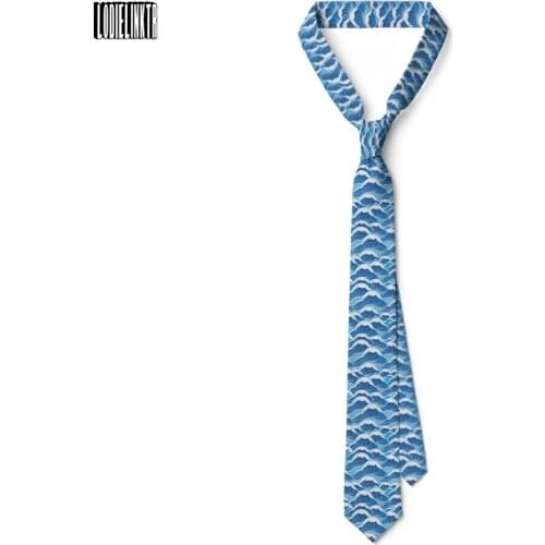 Japanese Ukiyoe Print Neck Tie For Men Women Retro Art 8cm Wide Daily Wear Shirt Accessories Tie Business Wedding Party Necktie