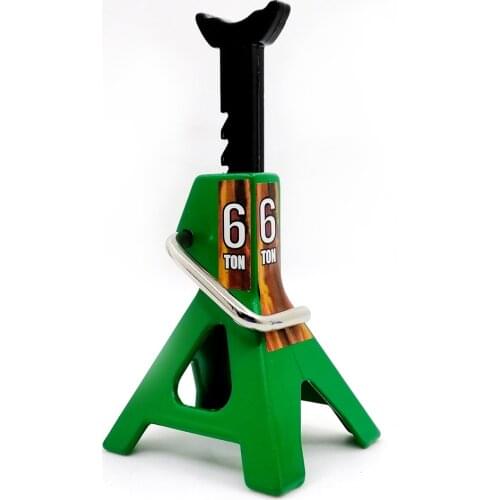 1set Metal 6 Ton Scale Jack Stands Height Adjustable Repairing Tool For 1/10 RC Crawler Truck Trx-4 Trx4 Axial SCX10 I II S321